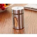 1/6 Pcs 100ML Stainless Steel Seasoning Storage Box Rotatable Adjustable Glass Condiment Bottle Pepper Spice Shaker (Silver). 