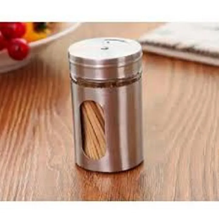 1/6%20Pcs%20100ML%20Stainless%20Steel%20Seasoning%20Storage%20Box%20Rotatable%20Adjustable%20Glass%20Condiment%20Bottle%20Pepper%20Spice%20Shaker%20(Silver)%20-%20Image%206