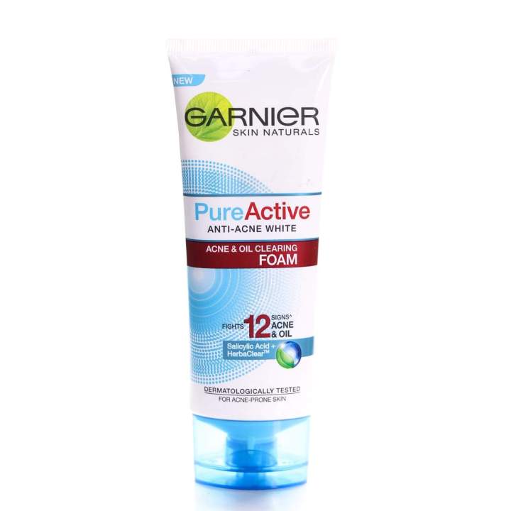 Alfatah Mall - GARNIER PURE ACTIVE ANTI-ACNE WHITE FOAM 100 ML-AFP-000108906