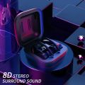 [DPS/CVC Double Noise Reduction] TWS Bluetooth5.0 Headset 8D HIFI Wireless Earbuds Stereo Bluetooth Earphone Waterproof Sport Headphones Mini Earbuds with Charging Case. 
