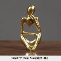 【HOT】 Resin Statue Abstract Thinker Figurine Home Office Decor For Shelf Handmade Crafts Sculpture Modern Art Small Ornaments. 