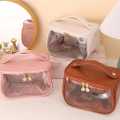 Multifunctional Portable Large Capacity Travel Cosmetic Bag Makeup Organizer Bag Storage Makeup Bag Waterproof PU Leather Travel Toiletry Bag for Women. 