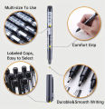 Marie’s Black Micro-Line Pen Fineliner Ink Pens Waterproof Needle Hook Line Pen For Writing Drawing Design Manga Sketching Available in 4 sizes. 
