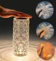 CRYSTAL LAMP TOUCH CONTROL BEAUTIFUL COLOR CHANGING RECHARGEABLE TABLE LAMP FOR BEDROOM , LIVING ROOM AND KIDS ROOM. 