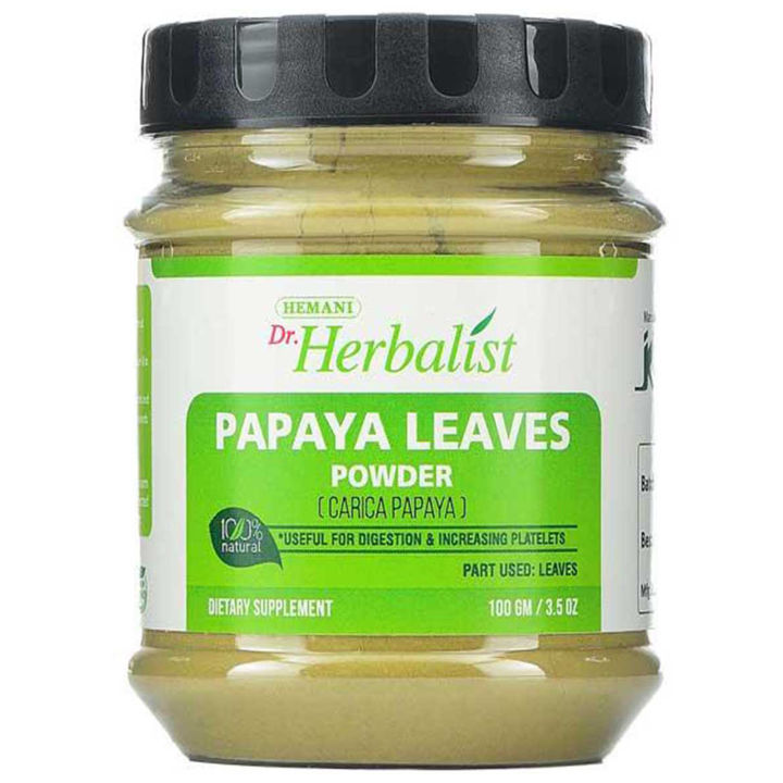 𝗗𝗥 𝗛𝗘𝗥𝗕𝗔𝗟𝗜𝗦𝗧 - PAPAYA LEAVES POWDER 85GM