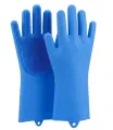 Reusable Magic Dish washing Gloves with scrubber, Silicone Cleaning, Scrub Gloves for Wash Dish, Car Washing, Kitchen, Bathroom Multipurpose Usage. 