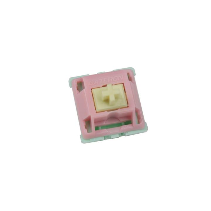 10-Pack Gateron Cream Switch 5 Pin SMD Linear 62G Force MX Clone Switch For Mechanical Keyboard