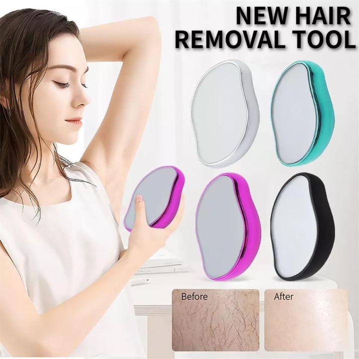 Hair Removal Pain Less Eraser Nano Glass Washable and Portable Hair Removal Stone For Men and Women Arms Hand Legs and Back Etc