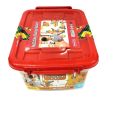 200 Pcs Colorful Building Blocks Bucket for Kids | Educational & Creative Construction Toy Set | Storage Tub Included. 