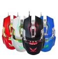 X900 Macro Definition Gaming Mouse  software control 7-Key USB Wired Mouse 3200dpi 4-Level Adjustable Optical Gaming Mouse for Home Office. 