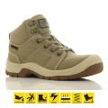 Safety Jogger Desert size 43 S1P High Cut Safety Shoes Work Boot Footwear Steel Toe Oil Resist Anti-slip ( Beige ) Toe Cap Shoes Safety Boot PPE. 