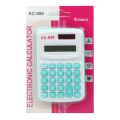 KC 888 Mini Calculator 8 Digits Display with Solar and Battery Power. 