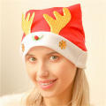 Adult Xmas Gift Hats For Kids Christmas Supplies Deer Horn Plush Hat Merry Christmas Hat New Year Cap. 