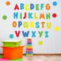 Alphabet Wall Decals ABC Eco-Friendly Nursery Kids Room Wall Stickers. 