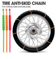 Pack Of 10 Anti-Skid Emergency Snow Wheel Chain for Motorcycle and Bike. 