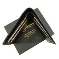Pocket Size Black Crocodile Leather Wallet. 