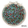 4mm 250pcs/20g/Bag Glass Beads Watermelon Beads For DIY Jewelry Making. 
