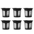 6Pcs Reusable Refillable K-Cup Coffee Filter Pod for Keurig K50 K55 Coffee Maker. 