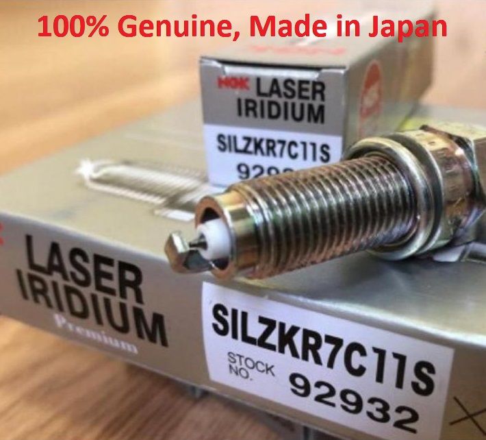 NGK Laser Iridium Spark Plug for Honda Civic Rebirth & X 1.8, Sportage, Mira, Move, Every & Hijet Mid Model, Alto 660 Pakistani & Japanese New Model (SILZKR7C11S)