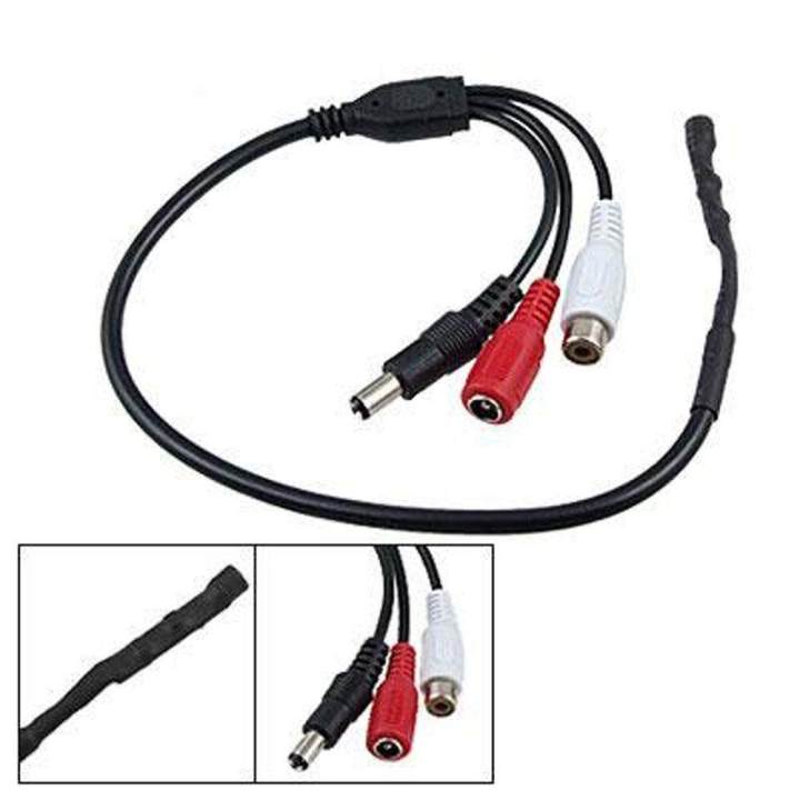 Video Secu Mini Audio Pickup Device Tiny Spy Microphone /Mikes For Security Camera Monitoring Recording (40cm)