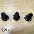 6 Pieces Knob Switch Audio Volume Knob Cap Adjustable 10 Stalls Speaker Knob Volume Control Knob for Speakers Musical Instrument Accs. 