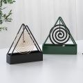 X1IQ Wholesale Mosquito Coils Stand Mosquito Coils Tray Holder Household Sandalwood Type Bracket with Lid Ash Tray Fireproof and Anti-scald Incense Burner Household. 
