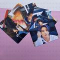 BTS Album Photocards Pack of 7 for Deco - Double side Album With Logo Large. 
