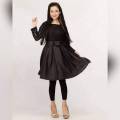 AEYS New Design Bow Belt Short Silk Frock for Girls  AY-111. 