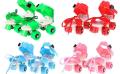 Adjustable Quad Speed Roller Skates Double Row Wheel Shoes - (Multicolurs). 