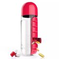 【FUN LIVE】 Water Bottle Tumbler 7 Days Pill Box 2 In 1 Pill Vitamin Storage Bottle Convenient Multifunctional Water Bottle. 