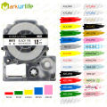 1PK Label Tape SS12KW SS18KW 12mm 18mm Labeling Ribbon Compatible EPSON Labelworks LW-400 LW-300 LW-700 LC-4WBN9 Label Printer Absurd Zon. 