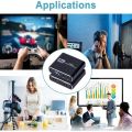 4K 1080P HDMI Video Capture Card USB 2.0 Recorder Box Device for Live Streaming Video Recording. 