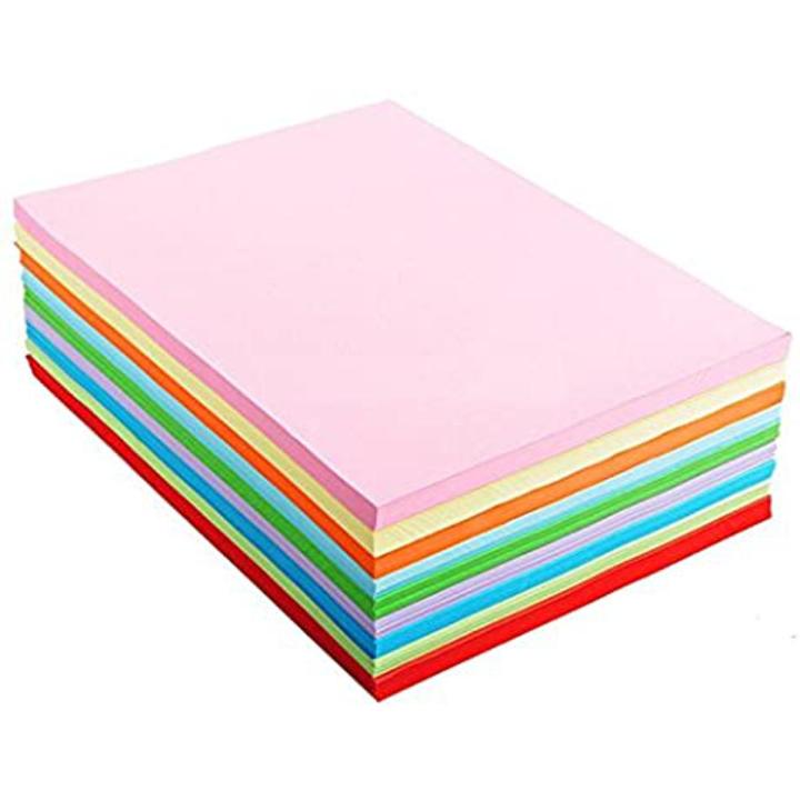 Multicolour Papers Premium quality A4 size Colour paper Mix Imported ...