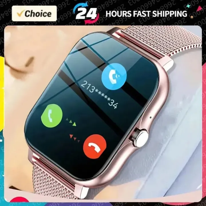 For Xiaomi Huawei Android Phone Color Screen Full Touch Custom Dial Smart Watch Women Bluetooth Call SmartWatch Men Women New