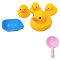 Rubber Duck with Tub and strainer Set For Kids Activity and learning Set. 