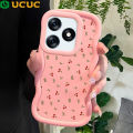 UCUC for Tecno Spark 10 10C Back Cover Little Red Cherry Creative Candy Color Wave Silicon Phone Protective Case. 