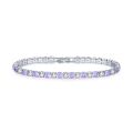 【Hengli jewelry story】BRAVEKISS 5 Color Fashioh Luxury Crystal Tennis Bracelet Zircon Beads Bracelet Bangle Chains Strand Bracelets for Women BUB0097. 