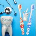 Pack of 6 - SUPER SOFT TOOTHBRUSHES FOR KIDS AND JUNIORS - CUTE TOOTH BRUSHES CARTOON SHAPED. 