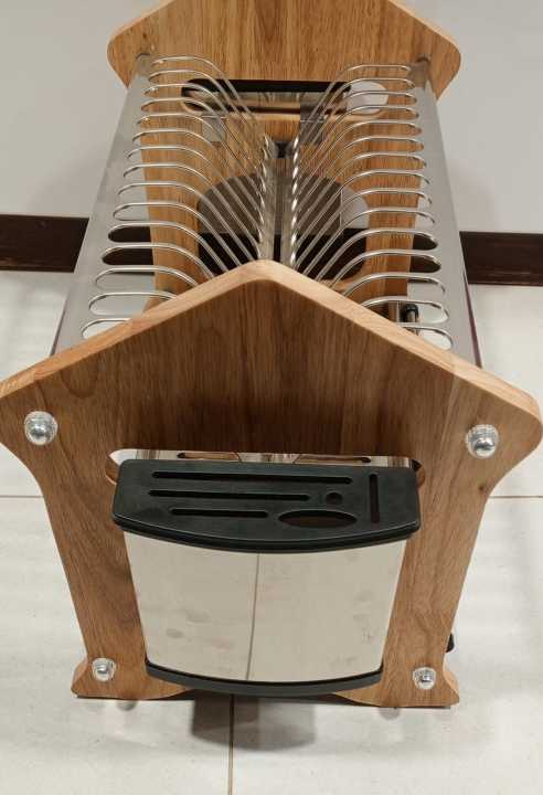 BTC%20Wooden%20Stainless%20Steel%20Open%20Dishwasher%20Rack%20with%20Drainer%20Tray%20-%20Image%203