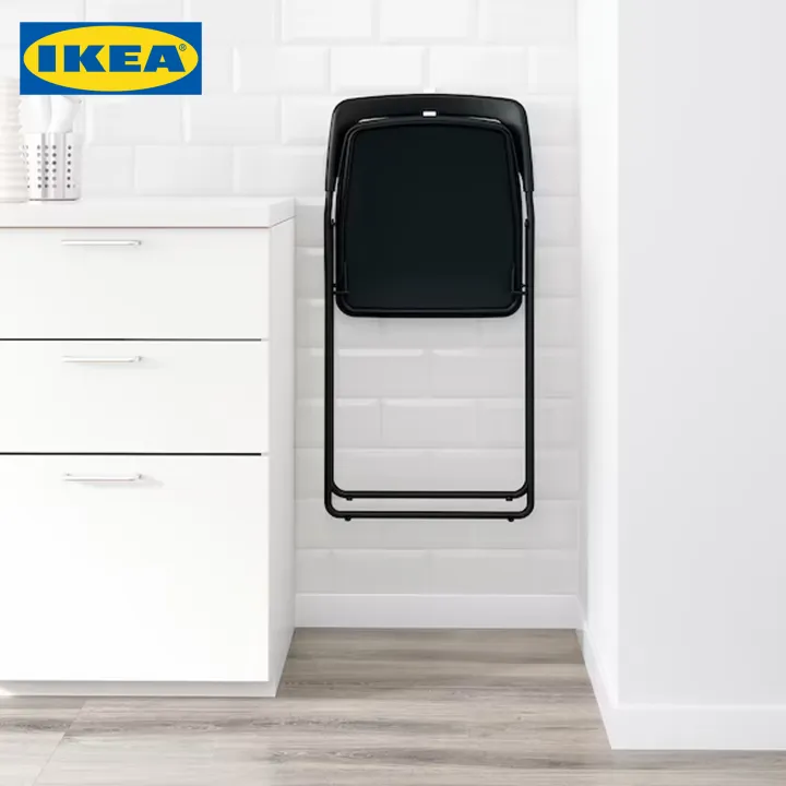 IKEA%20Folding%20Chair%20:%20NISSE,%20Black%20%7C%20White%20-%20Image%202