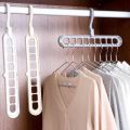 Pack of 3 - Super Magic Changeable Clothes Pluto Plastic Hanger Space Saving Saver Wonder Closet Organizer 9 Holes Holder Cloths and Pants Hanger. 