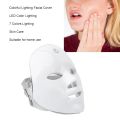 LED Light Face Mask Beauty Face Cover 7 Colors Lighting Repairing Skin Rejuvenation Equipment Removal Smooth Wrinkles Fine Lines Skin Tightening Facial. 