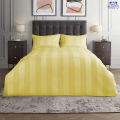 Beddy's Studio Hotel Collection Sateen Stripe Bed Sheets  Egyptian Cotton Single & King Size Fancy Bedsheet Set With Pillow Cases. 