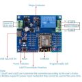 WIFI Relay Controller Module, DC 5V 8V-80V ESP8266. 