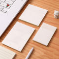 50pcs/pack Transparent Sticky Notes Students Use Tear-off Note Small Notebook To Learn Office Memo Can Be Pasted Note Paper. 