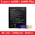 Lenovo A6000/A6000 Plus BL-242 Battery For Lenovo A6000 - 2300mAh. 