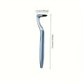 1/2 pc Manual Teeth Stain Eraser Manual Dental Teeth Stain Eraser and Plaque Remover - Handheld Teeth Polishing Flosser for Oral Hygiene, No Electricity or Battery Needed Teeth Stain Remover Sticks with Carbonized Silicone Hard Brush Heads Deep Clean. 