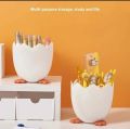 Multifunctional Egg Shape Design Creative Desktop Makeup Brushes Stationery Pen Pencille Holder Storage Container Holder. 