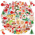 100pcs Cartoon Merry Christmas Sticker Cute Santa Claus Xmas Sealing Stickers New Year Decoration Decals DIY Gift Packing Labels. 