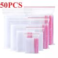 50PCS Resealable Vacuum Air Tight Clear Zip Lock Ziplock LDPE Plastic Bag multiple sizes to choose from. 